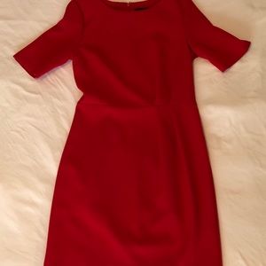 Banana Republic short sleeve red dress